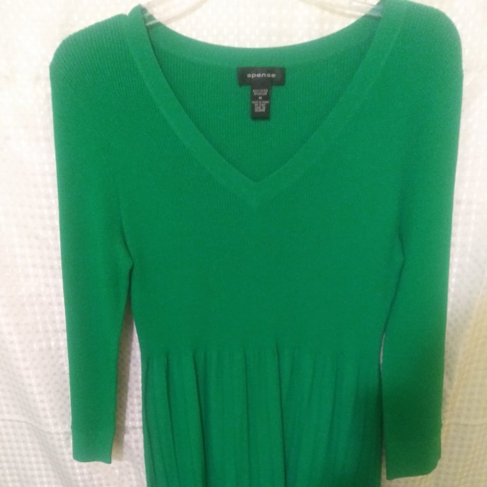 Spense, Women's Midi Dress, Green, size M